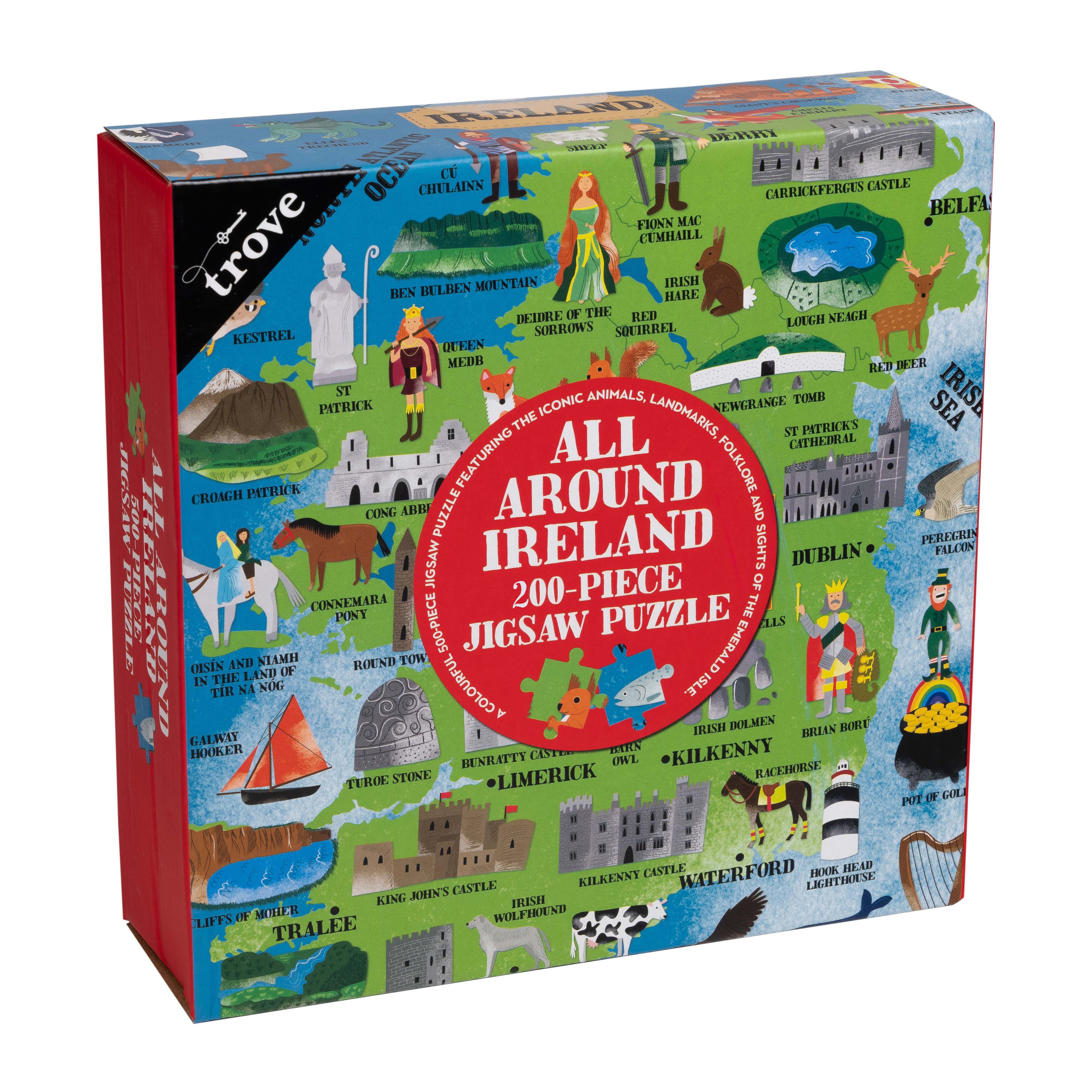 All Around Ireland Map - Kids Jigsaw