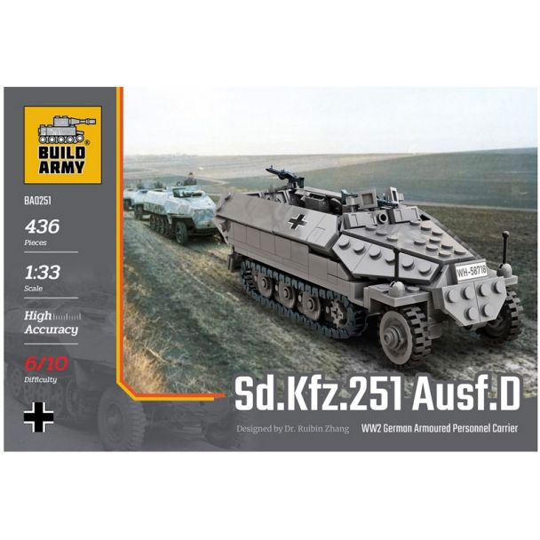 Build Army German Half Track 436 pieces