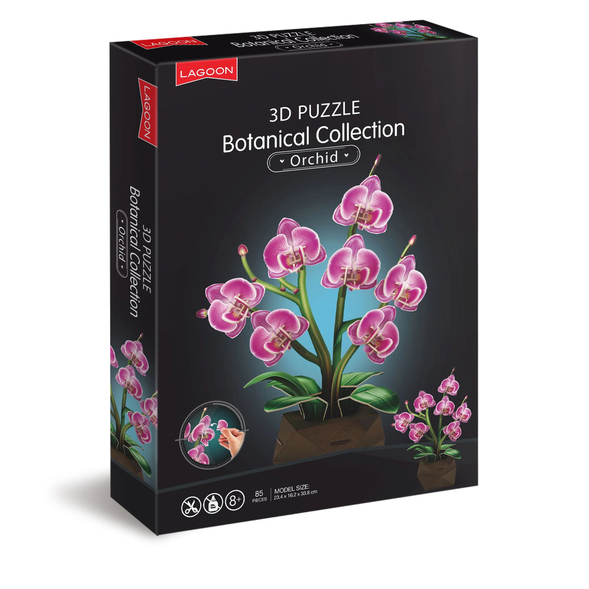 Orchid Flower 3D Construction Set