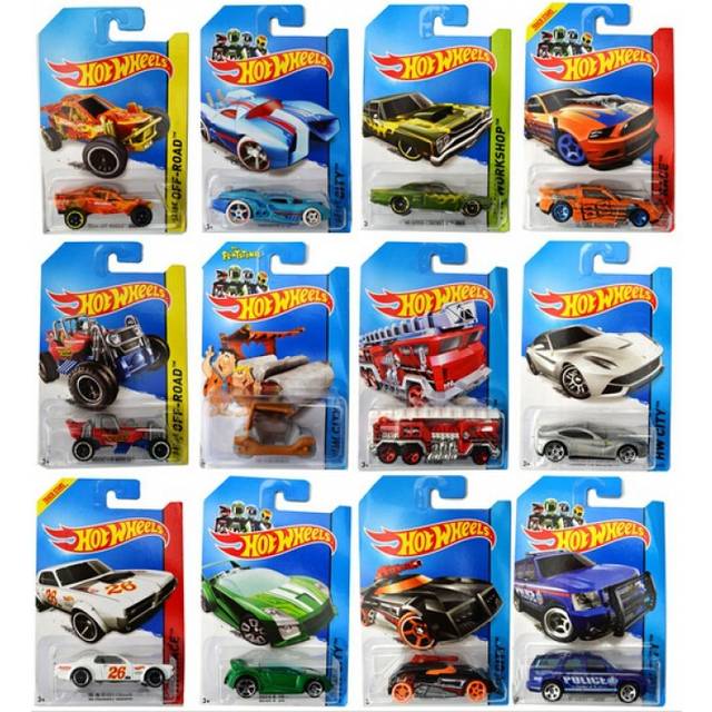 Hot Wheels Die Cast Long Card Assorted