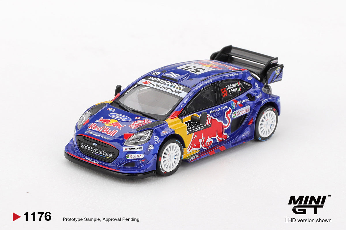 Mini GT Ford Puma Rally1 #55 M-Sport Ford WRT 2025 Rally Monte-Carlo