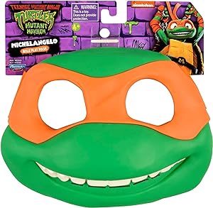 TMNT Mutant Mayhem Michaelangelo Roleplay Mask