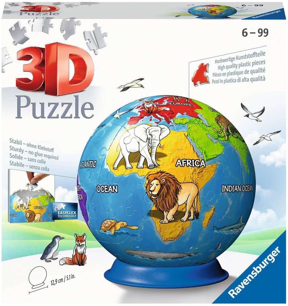 Ravensburger Children's Globe 3D 72 Piece Jigsaw