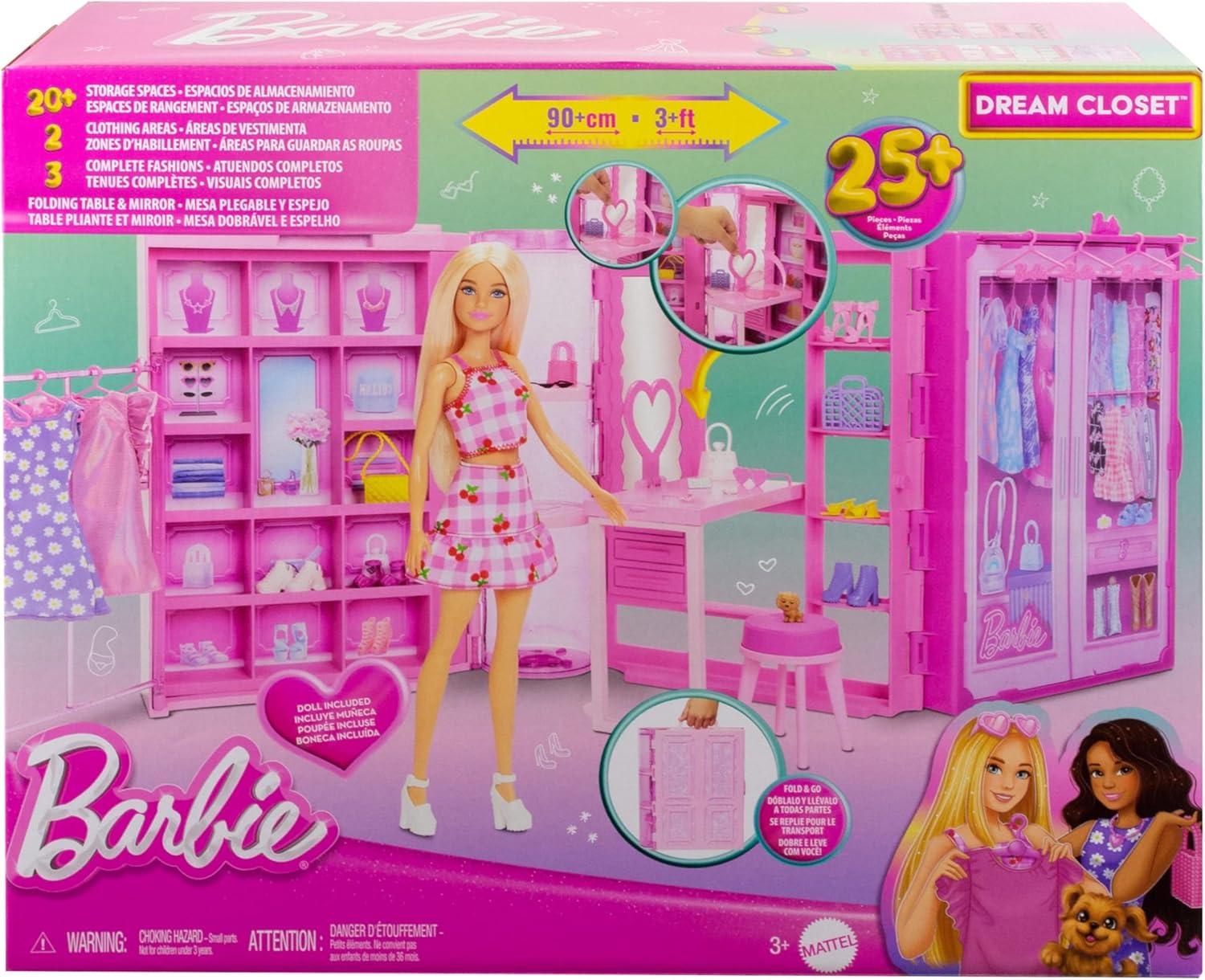 Barbie Dream Closet Toy Playset With Fashion Doll