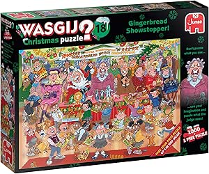 Wasgij Christmas Puzzle - Gingerbread Showstopper 1000 Piece