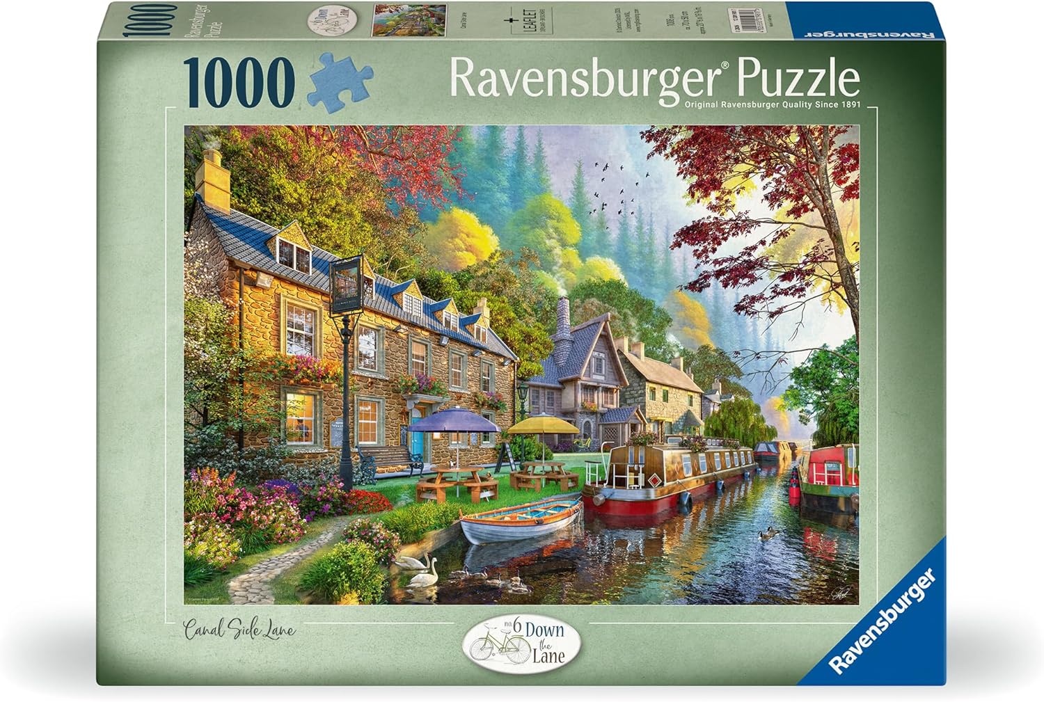 Down Lane Nn 6: Canal Side Lane 1000 Piece Jigsaw