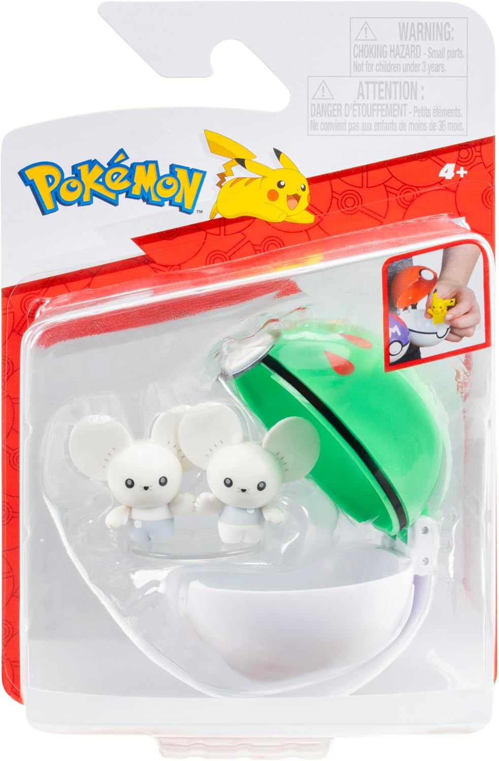 Pokemon Clip N Go Tandemaus & Friend Ball