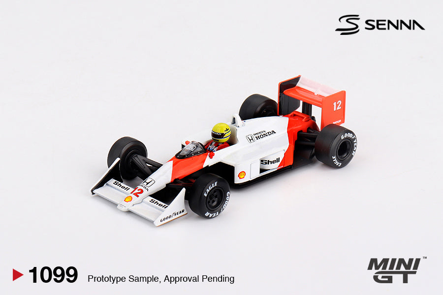 Mini GT McLaren MP4 Ayrton Senna 1988 Japanese GP 1:64 Die Cast Model