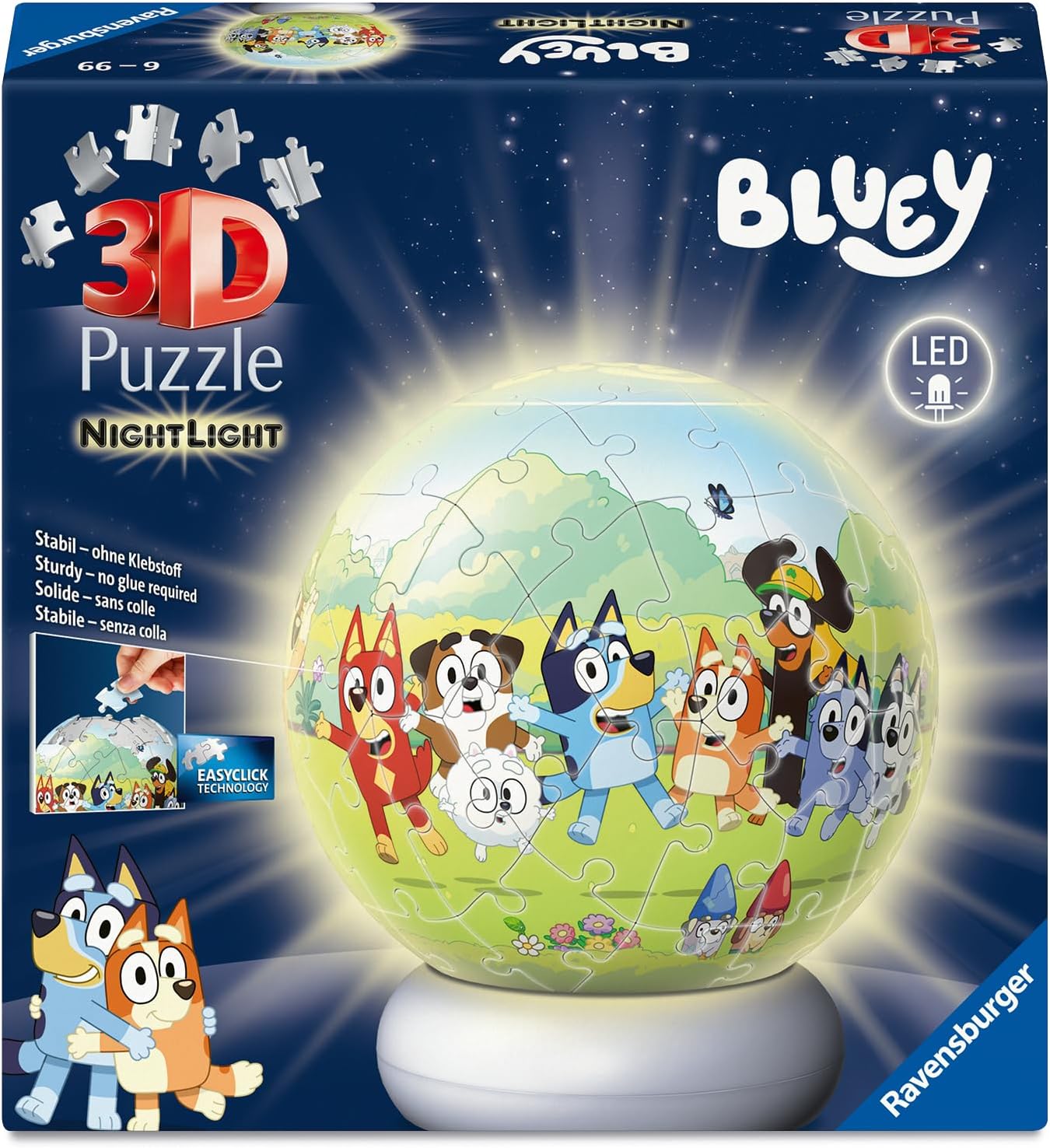 Bluey 72 Piece 3D Puzzle Night Light