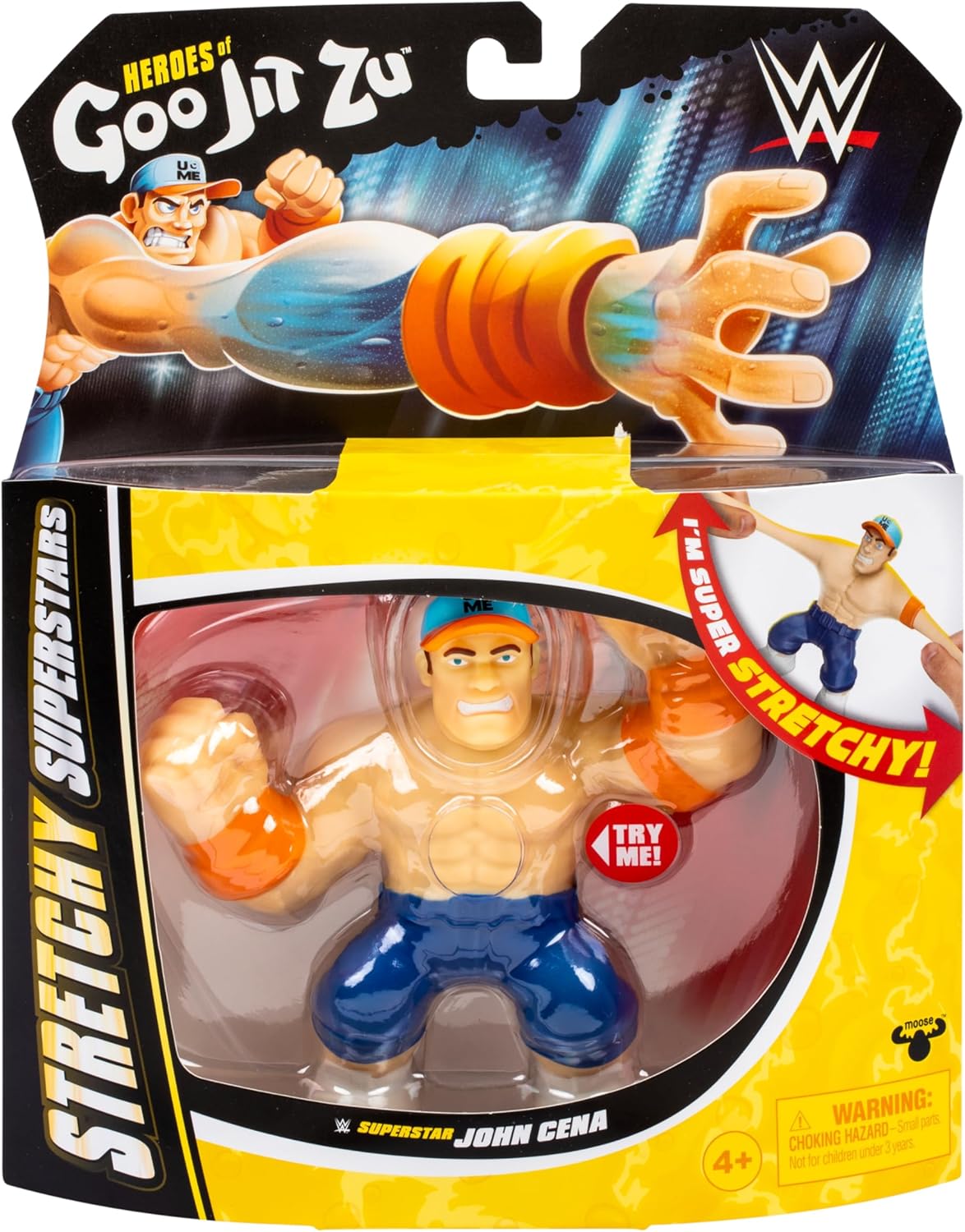 Heros Of Goo Jit Zu Stretchy Superstars WWE John Cena Figure