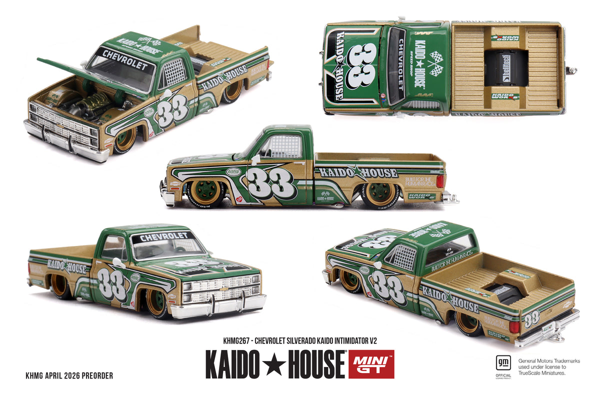 Mini GT Chevrolet Silverado Kaido Intimidator 1:64 Scale Model