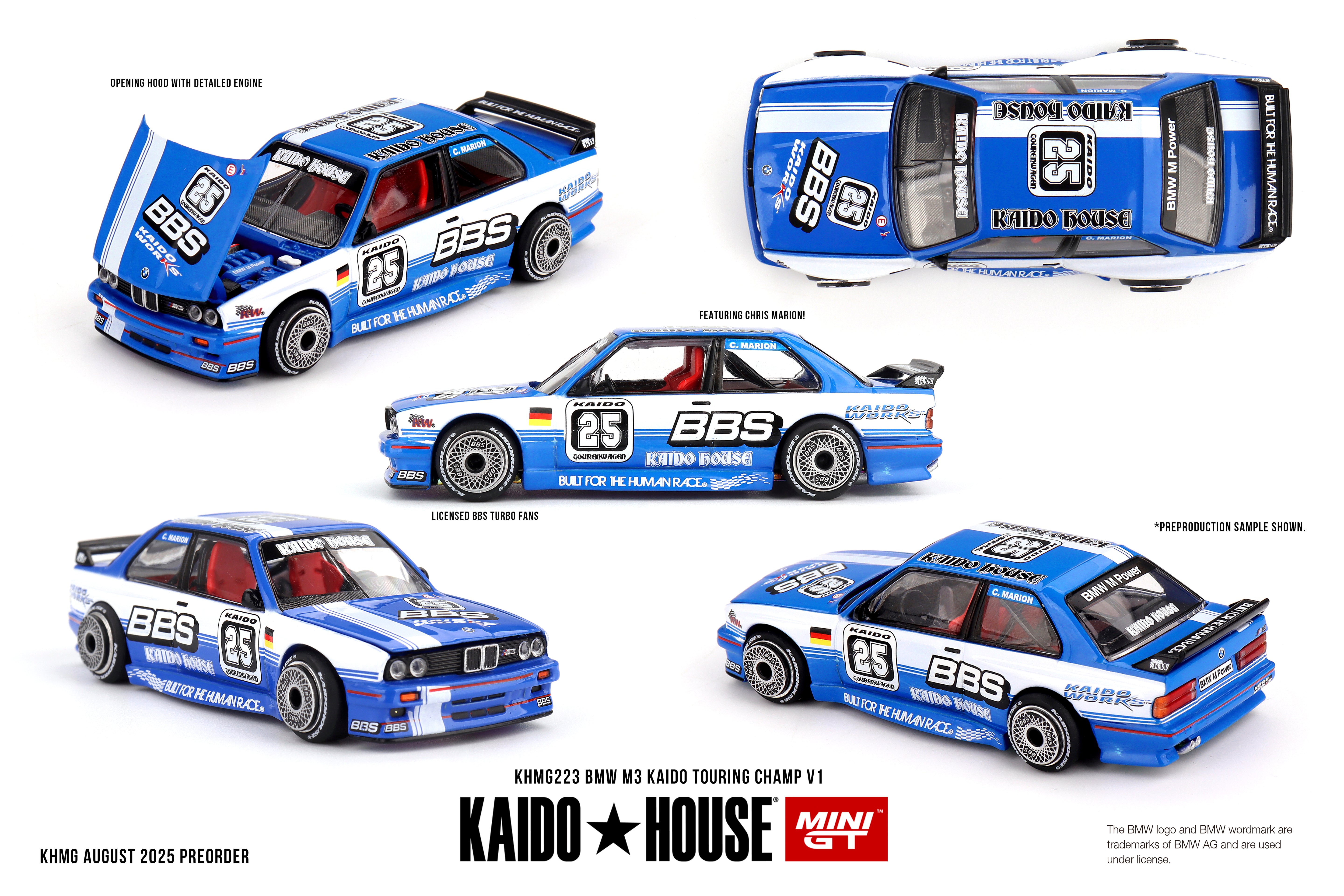 Mini GT BMW M3 Kaido Touring Champ V1 1:64 Scale