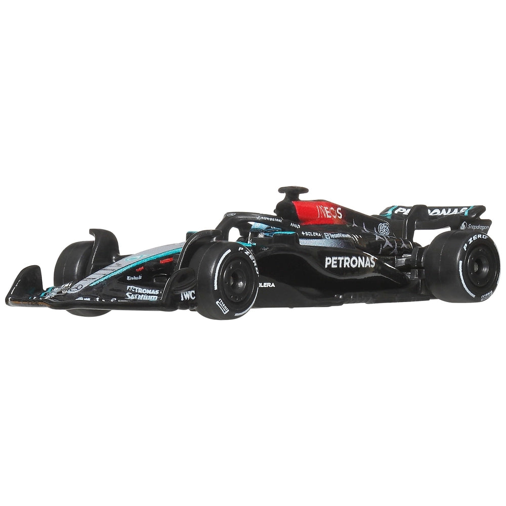 Hot Wheels Premium 2024 Formula 1 Diecast Cars Mercedes-AMG PETRONAS F1 Team (No. 63) 1:64 Scale