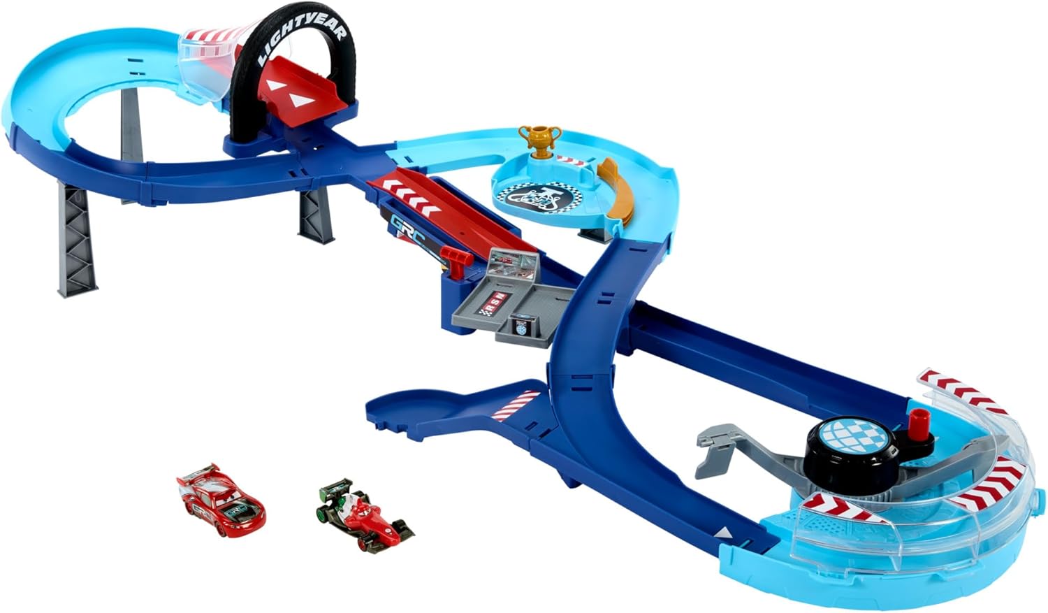 Disney Pixar Cars Global Racers Cup Jumping Raceway Playset