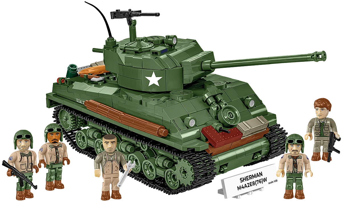 Cobi 3118 Sherman M4A2E8 Tank 1:35 Scale Set