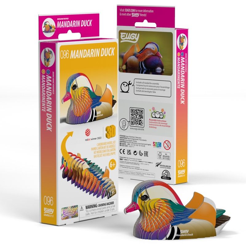 EUGY Mandarin Duck 3D Puzzle