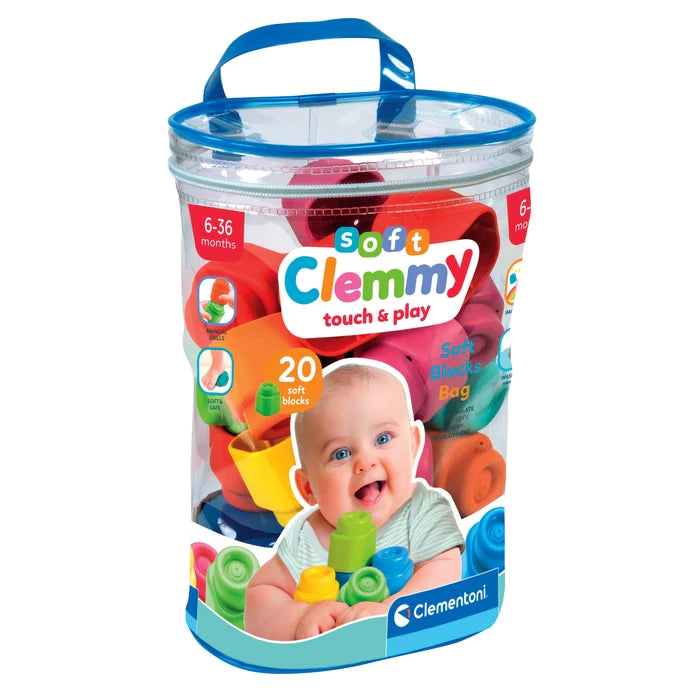 Baby Clem Touch & Play Soft Blocks 20 Pack