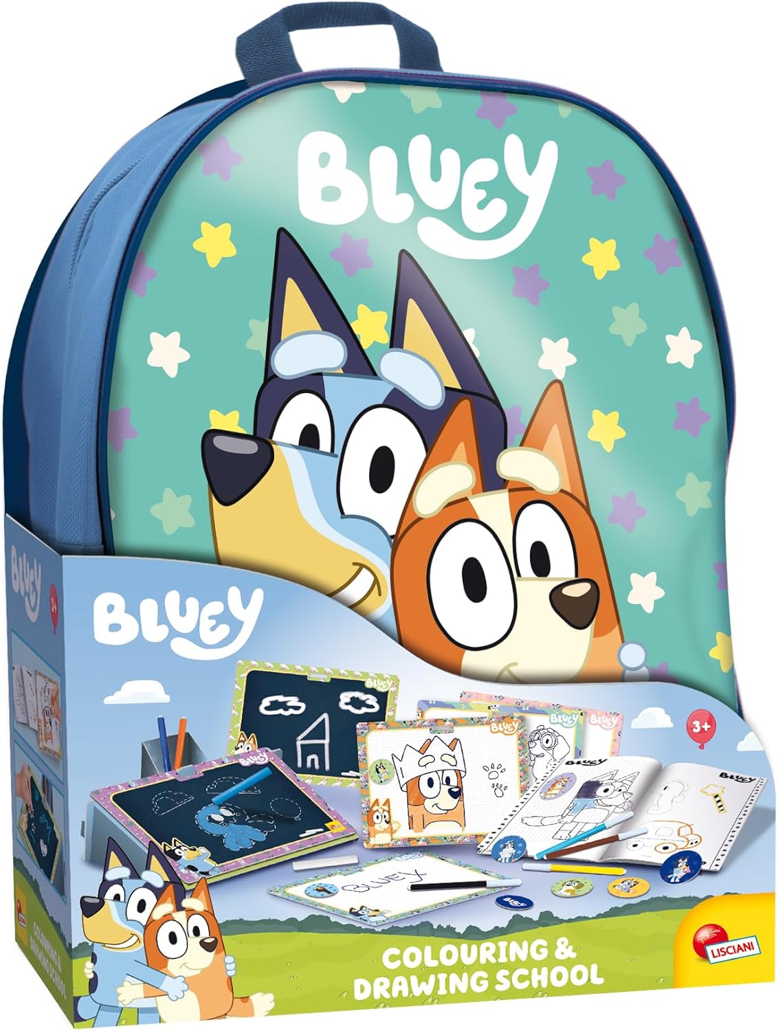 Lisciani Bluey Colouring & Drawing Backpack