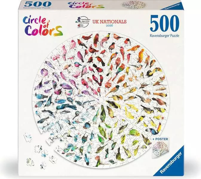 Bird Colour Wheel 500 Piece Jigsaw Puzzle