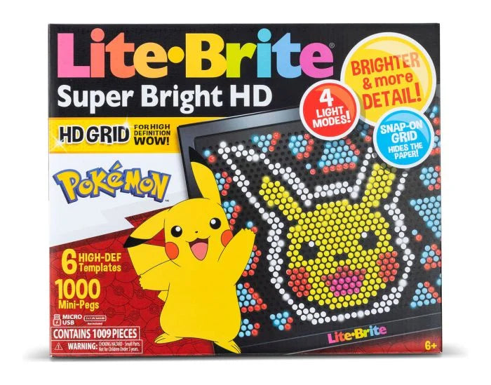 Lite Brite Super Bright HD Pokemon Edition