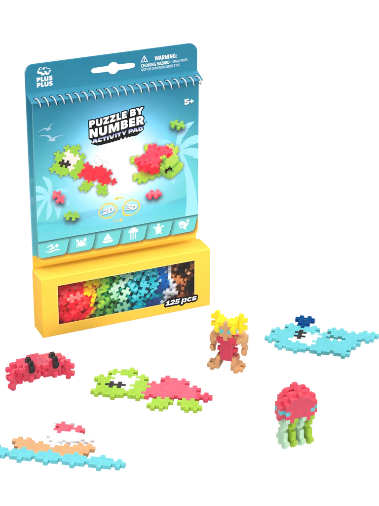 Plus-Plus Activity Pad - Ocean 125 pcs