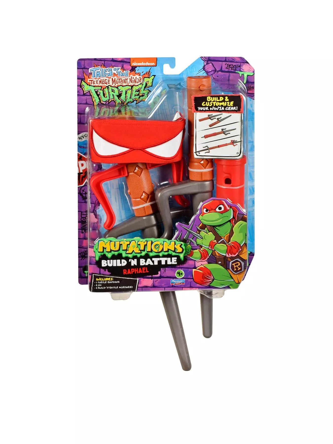 Tales of Teenage Mutant Ninja Turtles Build 'N Battle Raphael Ninja Reveal Playset