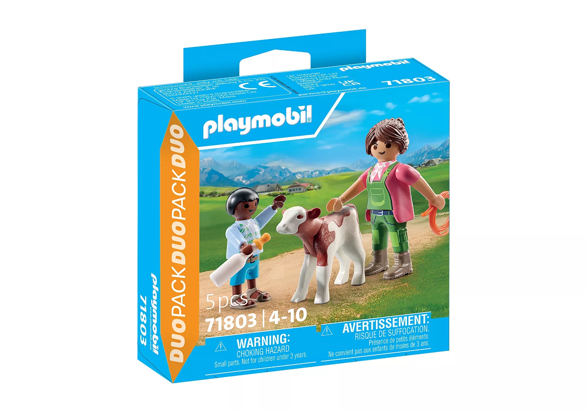 Playmobil Farmer with Calf