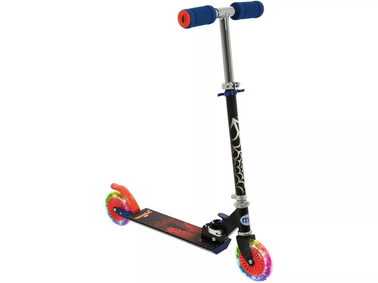 Spiderman Folding In Line Scooter with Lights