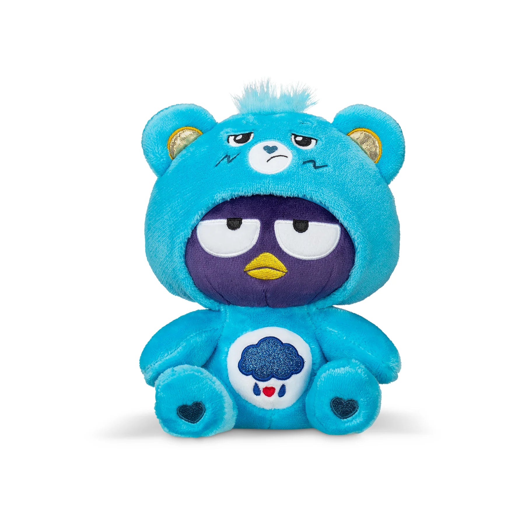 Care Bears x Hello Kitty 22cm Grumpy Bear as Badtz Maru