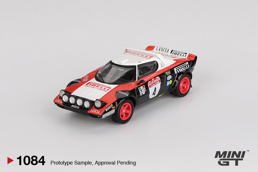 Mini GT Lancia Stratos HF #4 1978 Rally Sanremo Winner 1:64 Scale