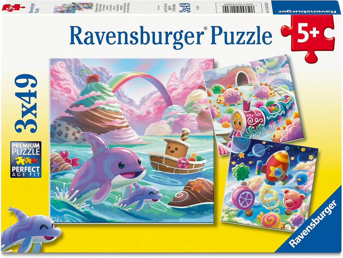 Candy Coastline 3x49 Piece Jigsaw Puzzles