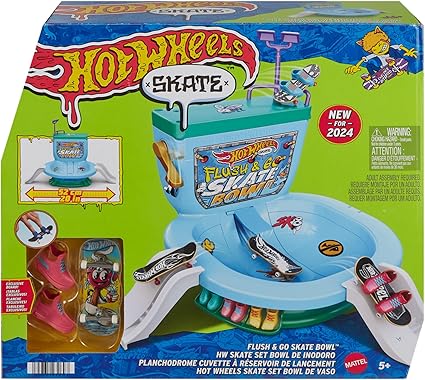 Hot Wheels Skate Flush & Go Skate Bowl Playset