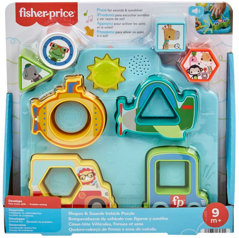 Fisher Price Shapes & Sounds Vehicle Puzzle