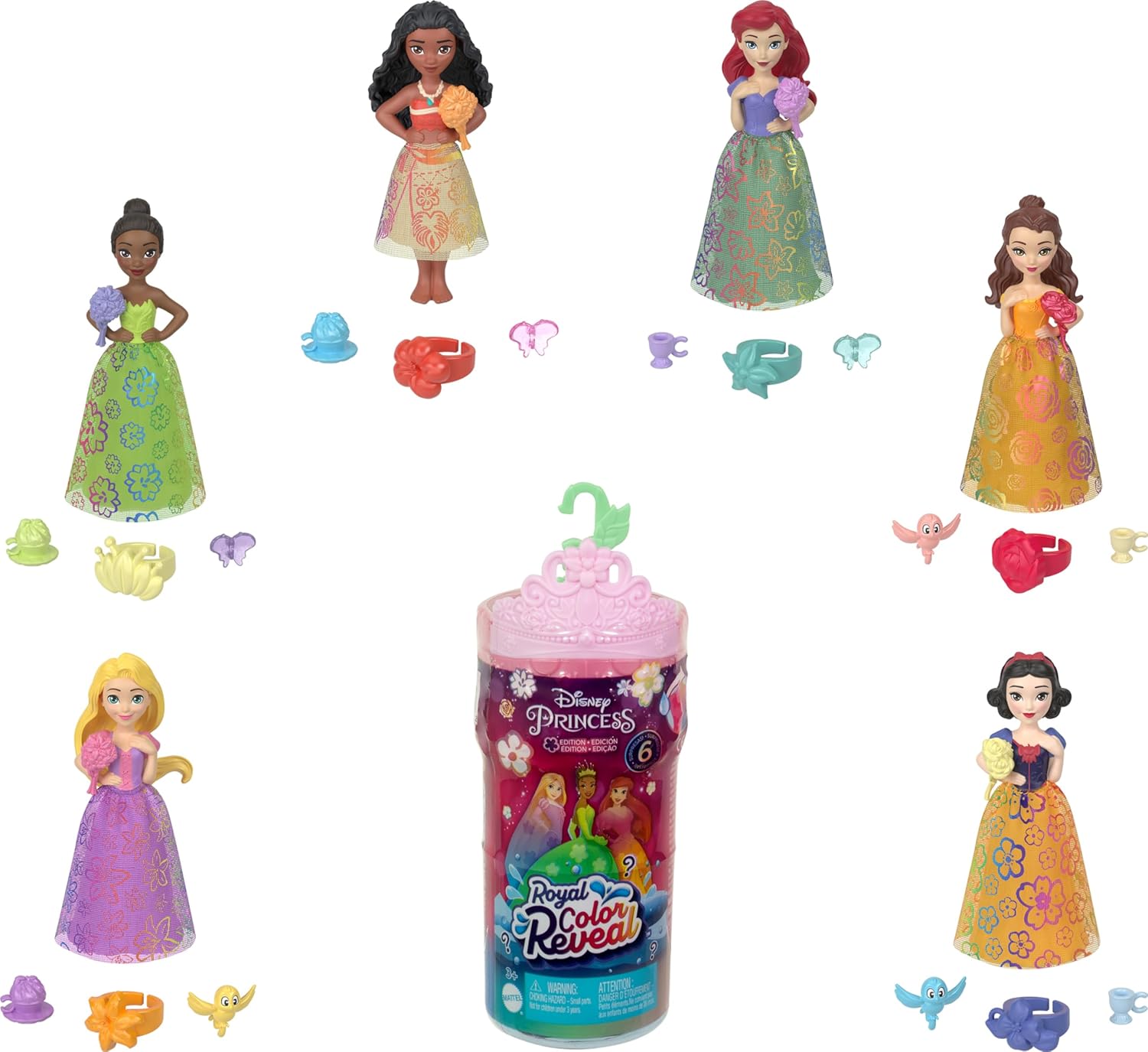 Disney Princess Royal Colour Reveal Mini Doll