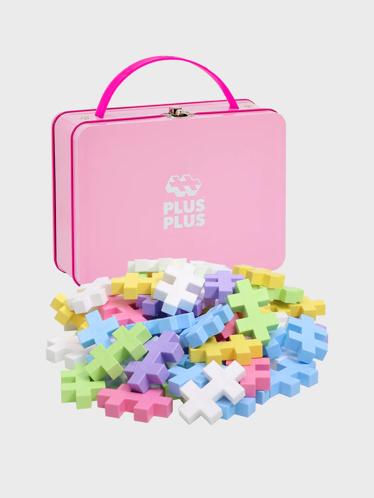 Plus-Plus Pink BIG Metal Suitcase - 70 pcs