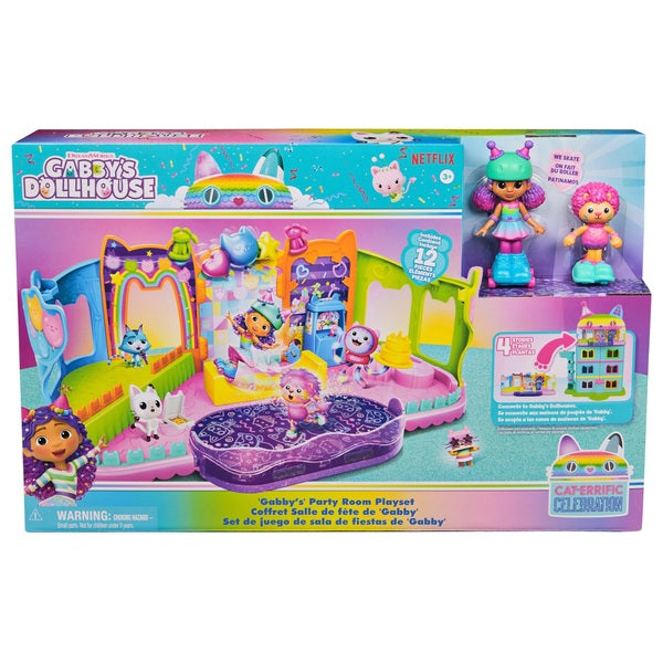 Gabbys Dollhouse Party Room Playset