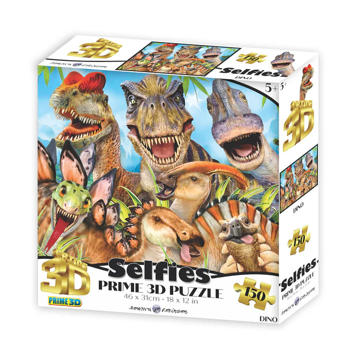 Prime 3D Howard Robinson Dino Selfie 63 Piece Jigsaw Puzzle