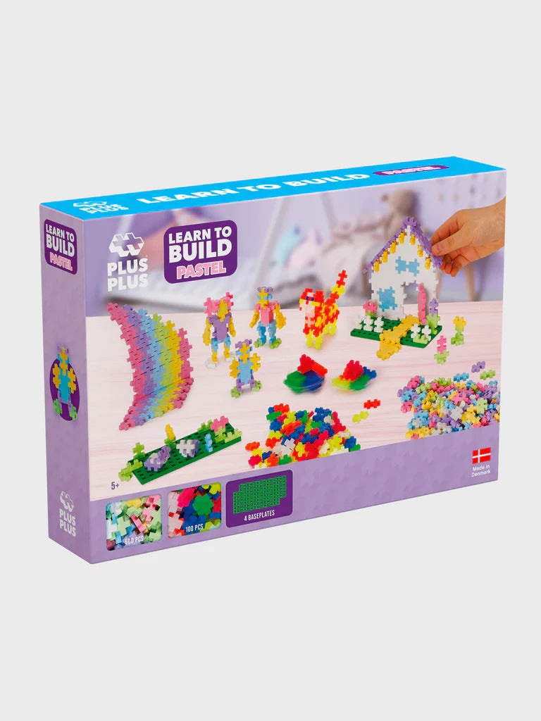 Plus-Plus Learn to Build - Pastel - 600 pcs