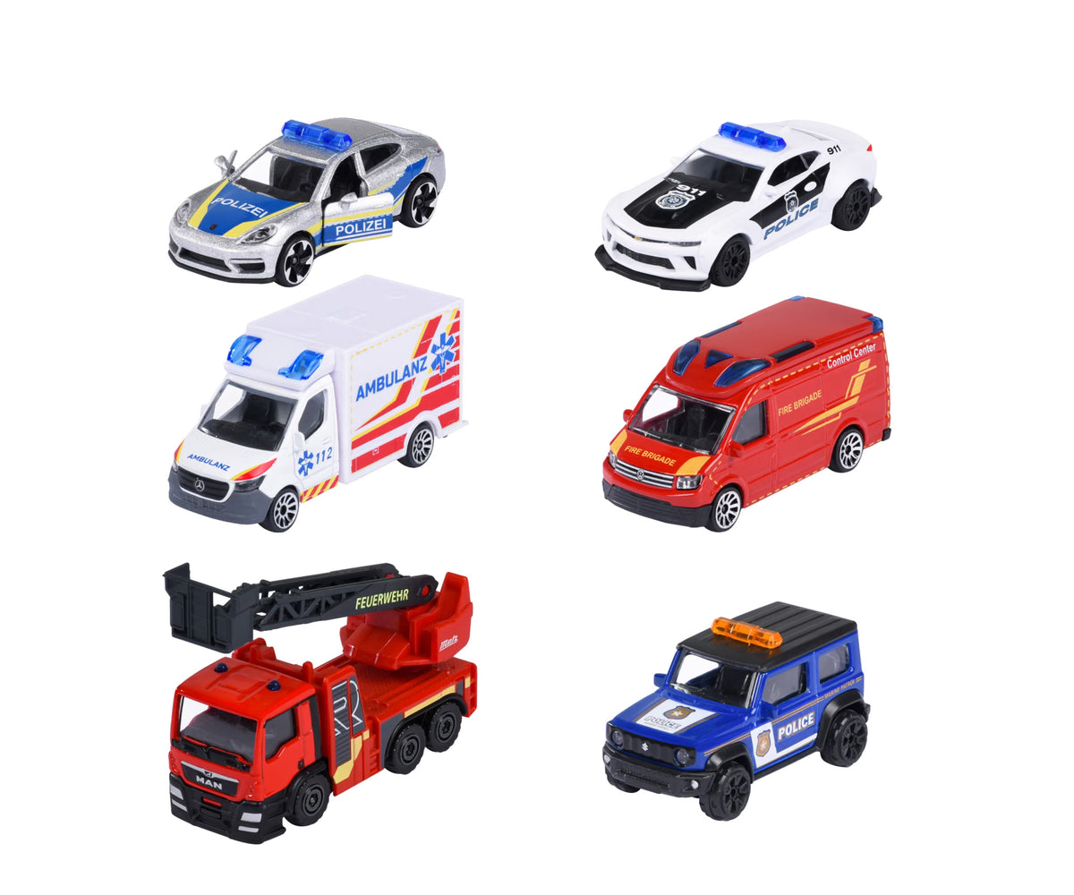 Majorette Rescue Vehicles 3 Pack Assorted