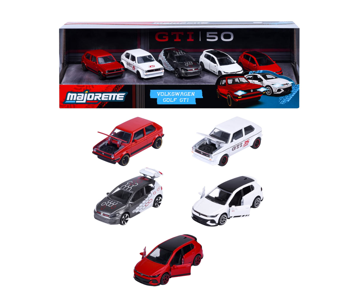Majorette VW Golf GTi 5 Piece Vehicle Gift Set