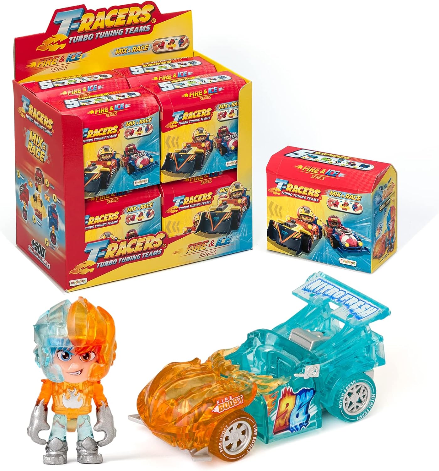 Turbo Racers Car & Racer Fire & Ice Series