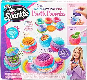 Shimmer n Sparkle Rainbow Popping Bath Bombs