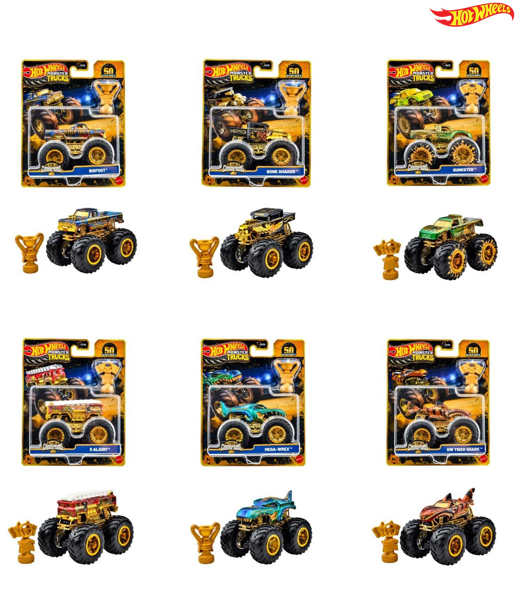 Hot Wheels Monster Truck Trophy Champions Assorted