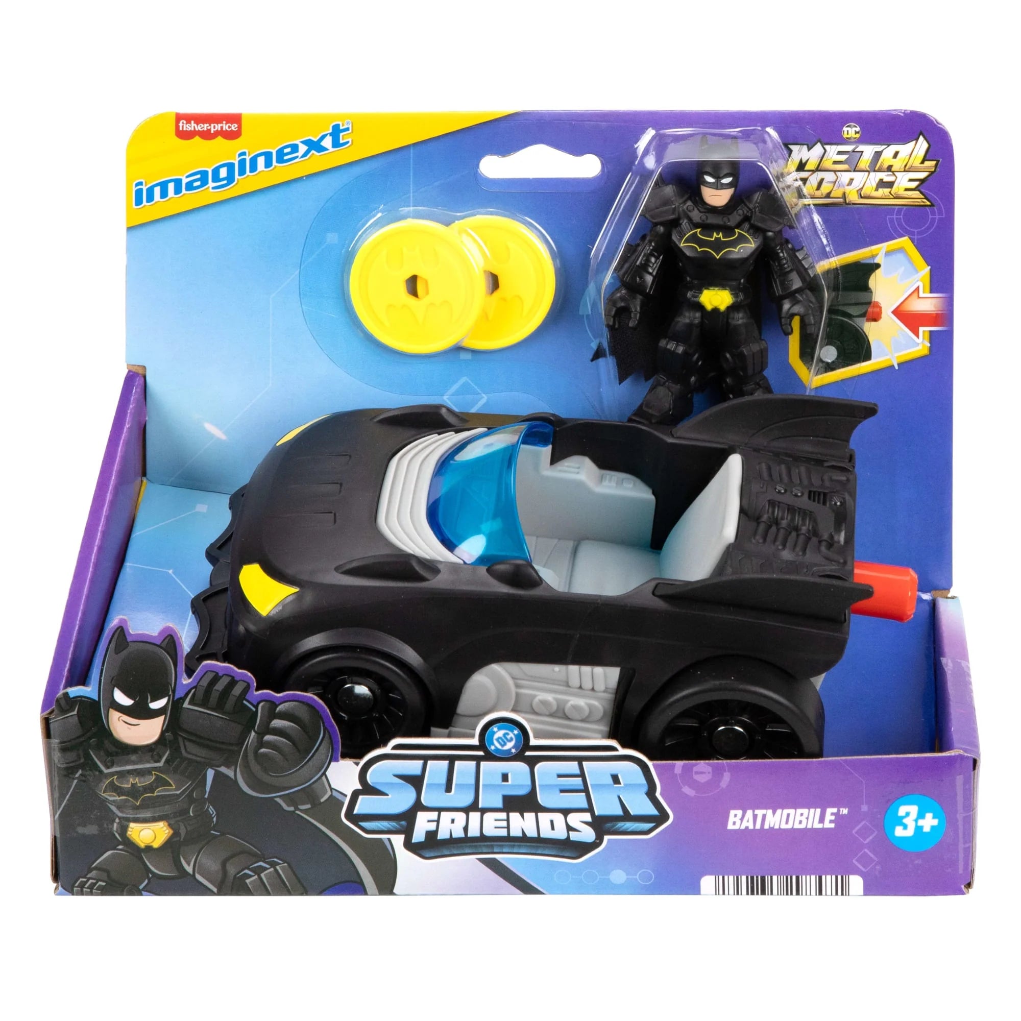 Fisher-Price Imaginext DC Super Friends Metal Force Set Batmobile