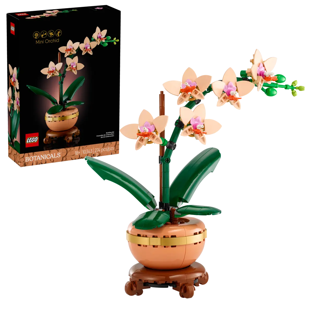 LEGO Botanical Collection 10343 Flowers Mini Orchid