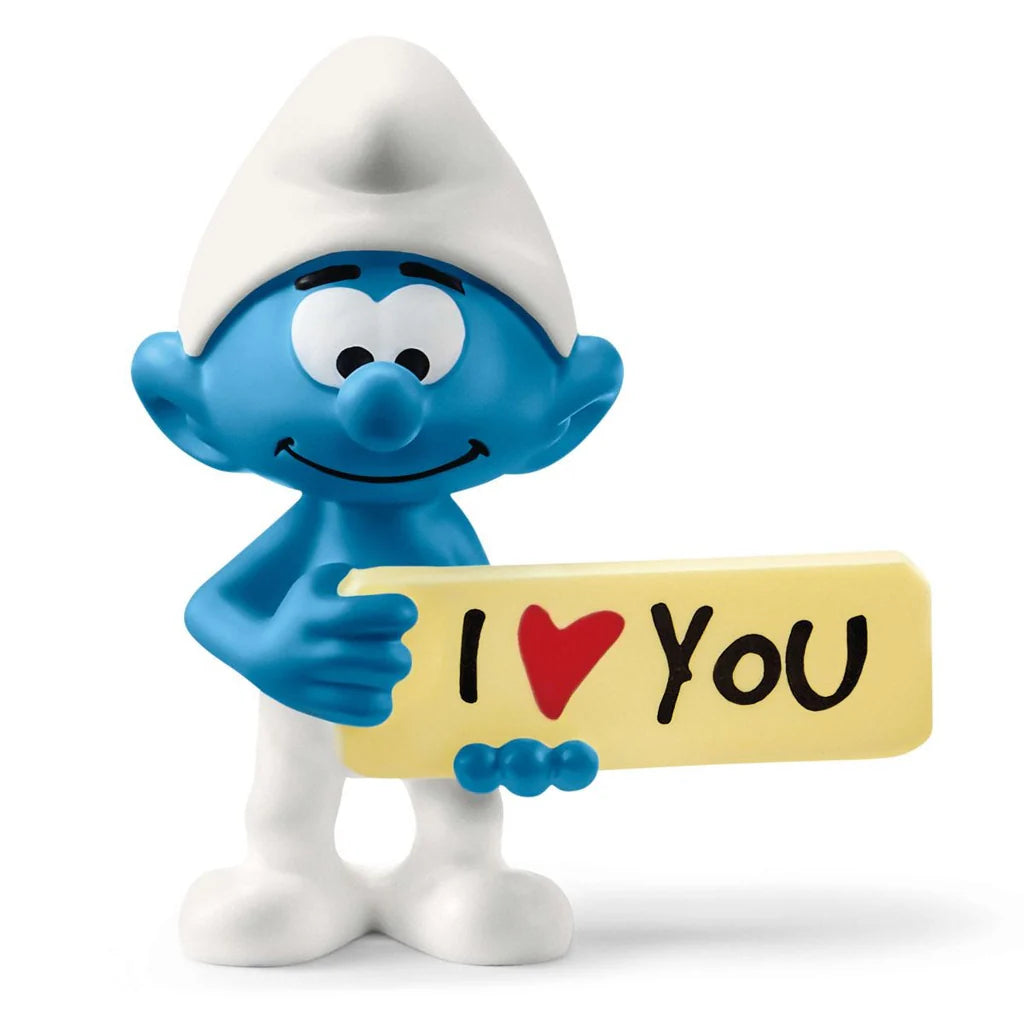 Schleich Smurf with Sign