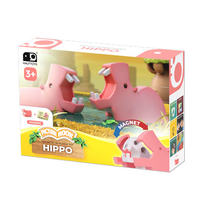 Halftoys Picture book - Hippo