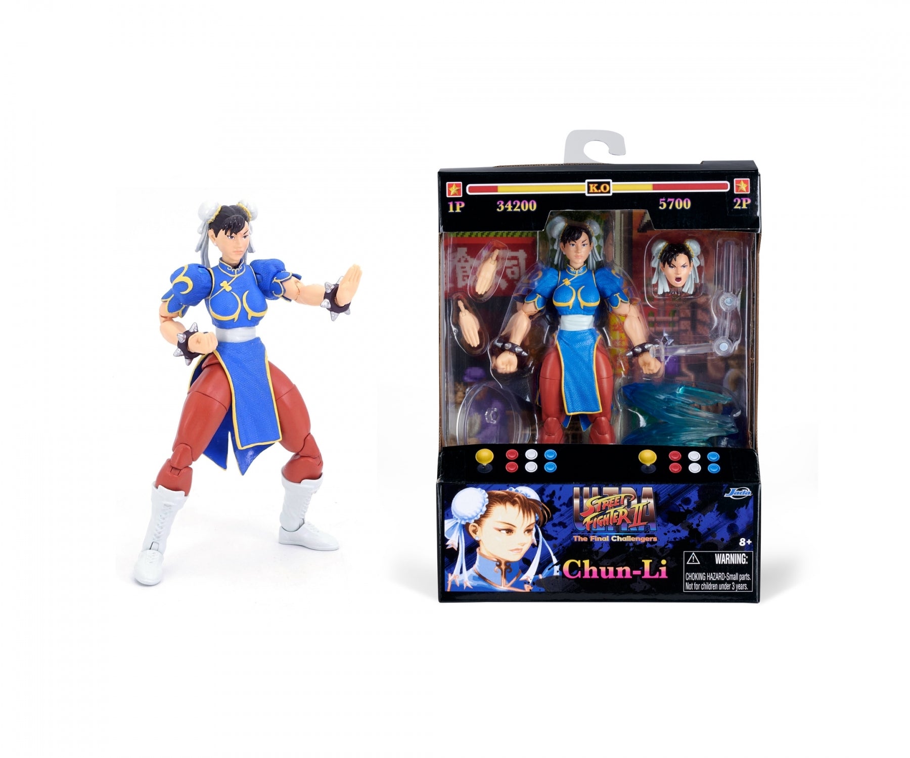 Jada Street Fighter II Chun-Li 6" Action Figure