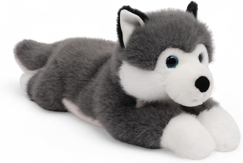 Scout Husky Grey & White Plush Toy