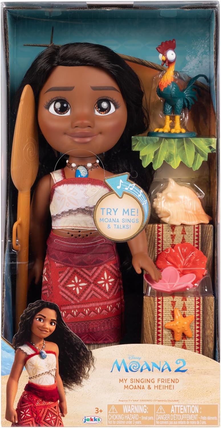 Moana 2 Disney’s My Singing Friend Moana Doll & Heihei